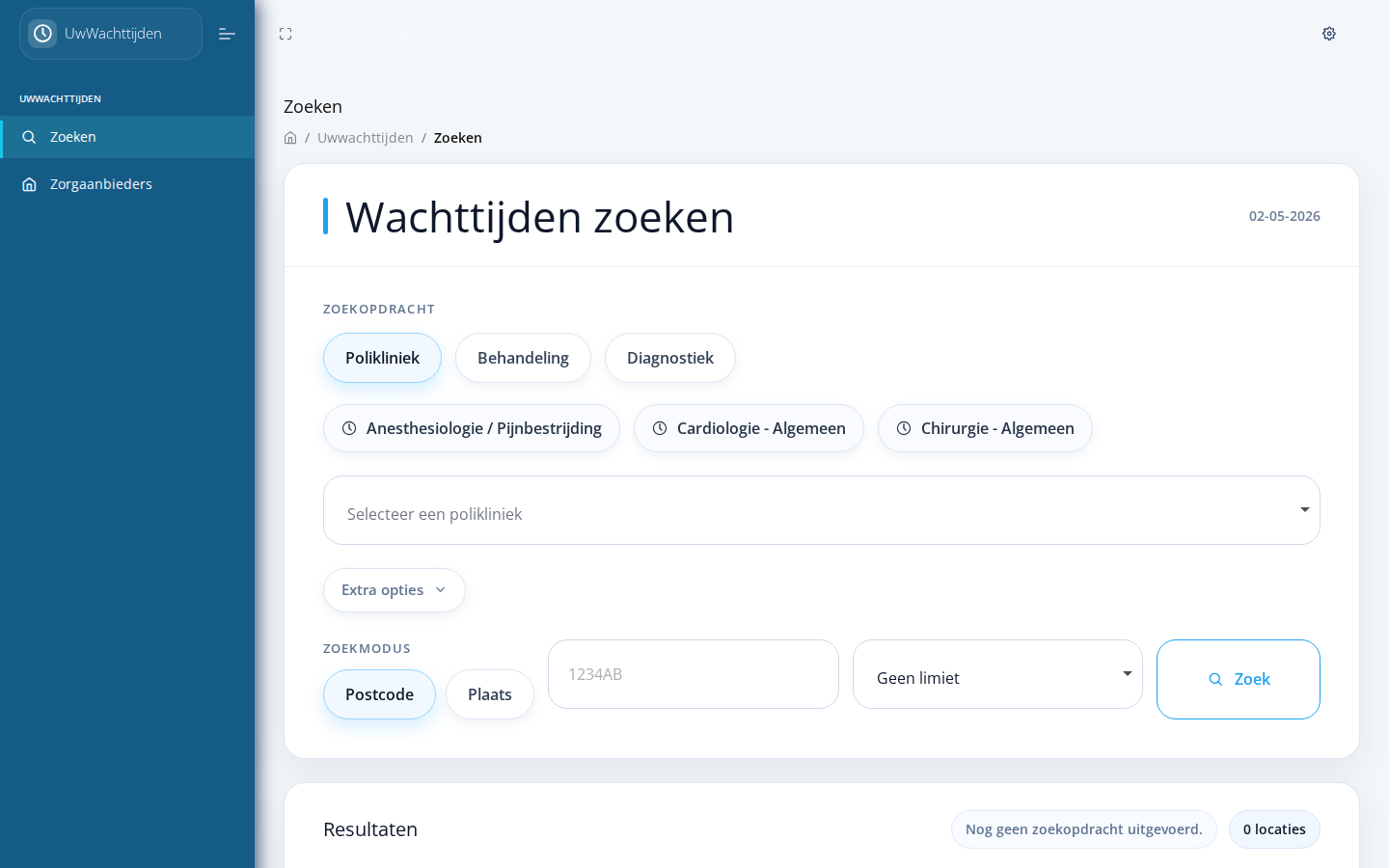 Productbeeld UwWachttijden